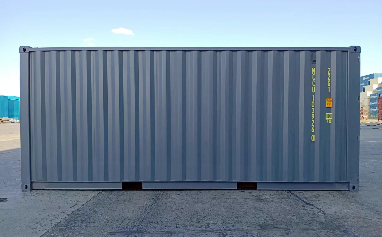 20FT 86コンテナ新品 グレー - CONTAINER SEVEN